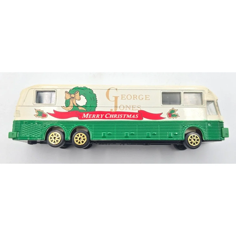 Road Champs George Jones Merry Christmas‎ Possum Tour Bus Boxed Vintage 1993